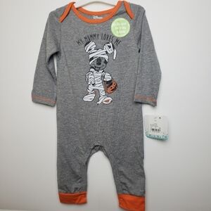 Disney Halloween PJ glow in the dark suit/romper